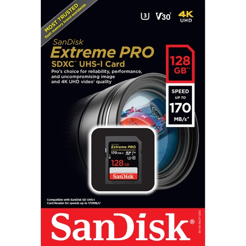 قیمت کارت حافظه سن دیسک SanDisk SD 128GB 170mb