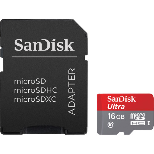 مشخصات مموری و کارت حافظه سن دیسک میکرو اس دی SanDisk Micro SD 16GB Ultra