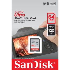 فروش کارت حافظه سن دیسک SanDisk SD 64GB 120mb