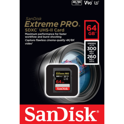 کارت حافظه سن دیسک SanDisk 64GB Extreme PRO SDHC Card 300MB