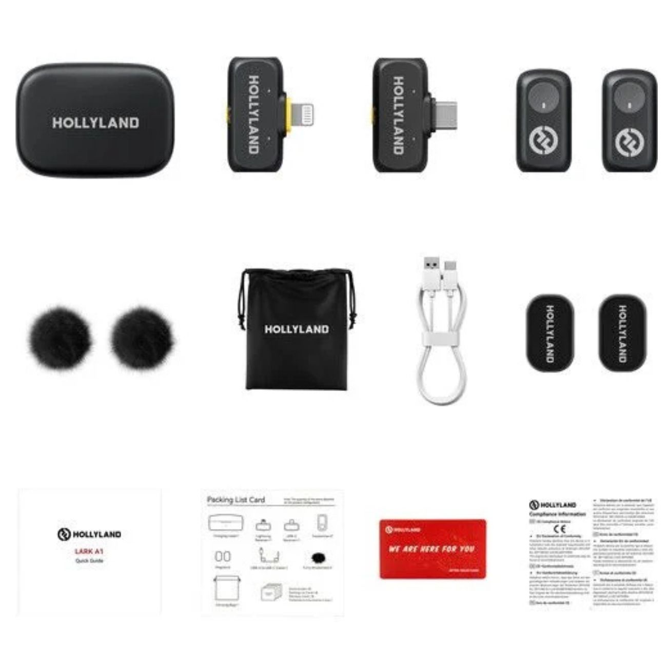 میکروفون یقه ای بی سیم Hollyland Lark A1 Combo 2 Person